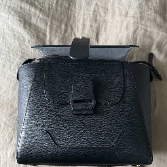 Senreve Mini Maestra - Black Pebbled Leather with Gold Hardware - Picture 7 of 10